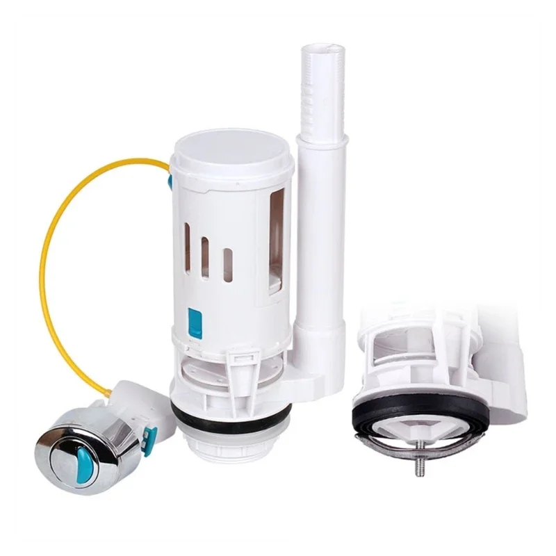 

Универсальные сменные клапаны для смыва, боковой пресс, двойные сливные клапаны для смыва, туалетные баки, компонент для разряда воды H1D1F8