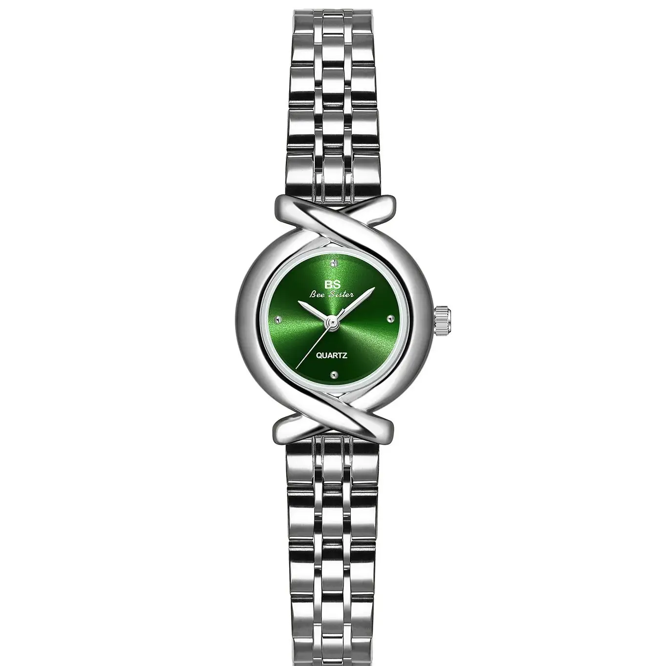 

Легкие роскошные женские часы, минималистичный темперамент, маленький зеленый золотой ремешок из нержавеющей стали, кварцевые наручные часы, деловые часы, подарки
