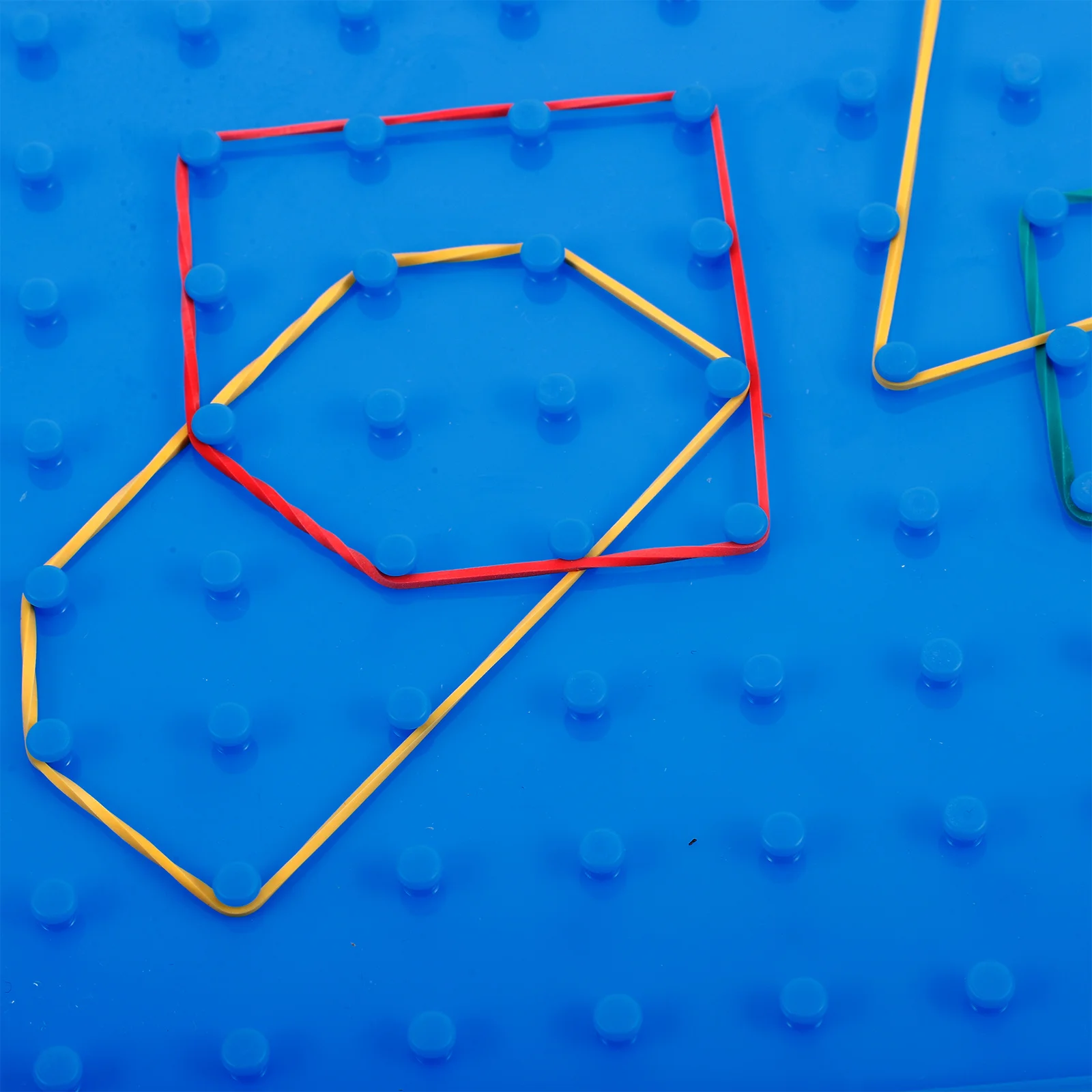 1 set 1 Set Pegboard Kids Geoboard Shape Creation Kit Math Learning Tool Stem Educational For Classroom Home Use Puzzle Board