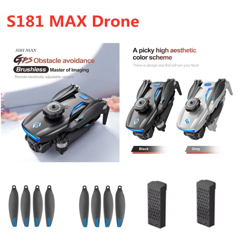 S181 GPS RC Drone Spare Parts S181 MAX Drone 3.7V 2000Mah Battery/propeller S181 MAX Drone Battery S181 Dron Battery Parts Toy