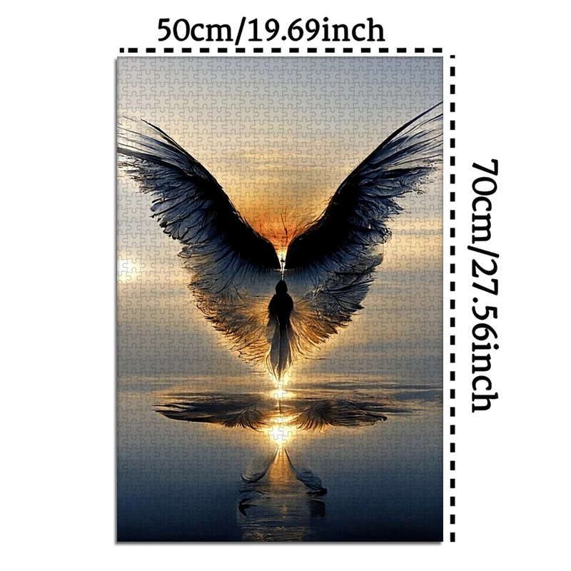 Puzzle Skrzydła Anioła 1000 elementów Duże Puzzle Zabawka Gra dla Dorosłych Prezent Gra Interaktywna dla Rodziny Puzzle DIY Dekoracja Domu