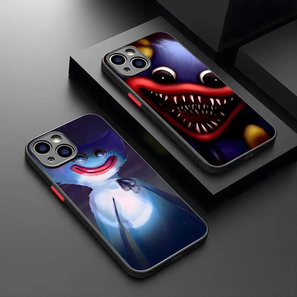 Cartoon Huggys Wuggys Phone Case For iPhone 15 14 12 13 11 Pro Max XR XS Mini X 7 8 Plus matte Cover