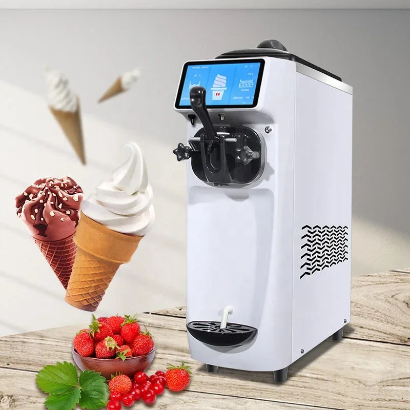 Commercial Soft Serve Ice Cream Making Machine Coffee Shop Ice Cream Machine Professional Ice Cream Maker Manufacturer