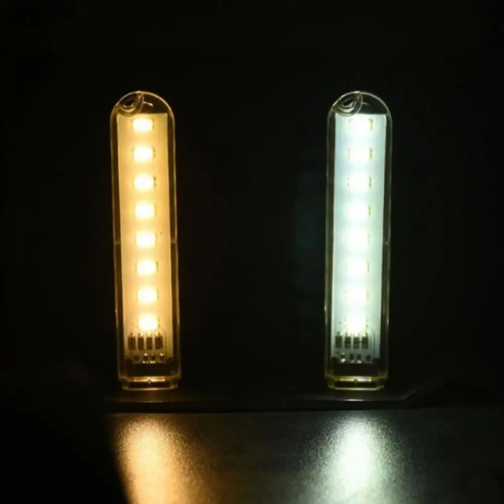 8 LED Outdoor Camping Light Mobile Power Mini Night Light Portable Back-up USB Lamp For Outdoor