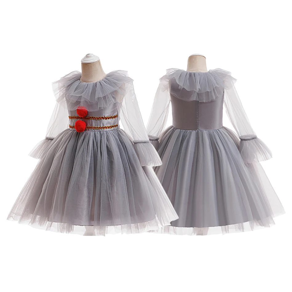 أزياء الهالوين للفتيات الجوكر التأثيرية فستان المهرج للأطفال فساتين الأميرات للأطفال في عيد الميلاد وحفلات أعياد الميلاد ملابس الفتيات #1