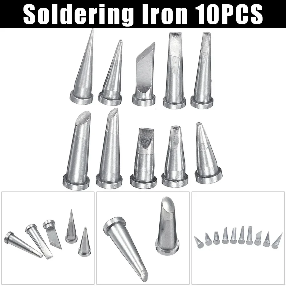 10pcs Soldering Iron Tip For Weller WSD81 WD1000 WSP80 WP80 Tapered LTO LTS Chisel LTA LTB LTC Bevel Type LTBB LTCC LTKN Tips