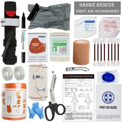 Accesorios de primeros auxilios de supervivencia, conjunto completo militar, equipo al aire libre, Kits de emergencia, bolsa de Trauma, Camping, senderismo, aventuras IFAK