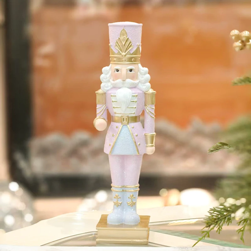 Christmas Nutcracker Soldier Sculpture, Christmas Day Atmosphere Decoration Ornament, Bedroom Living Room Study Desk Decorative
