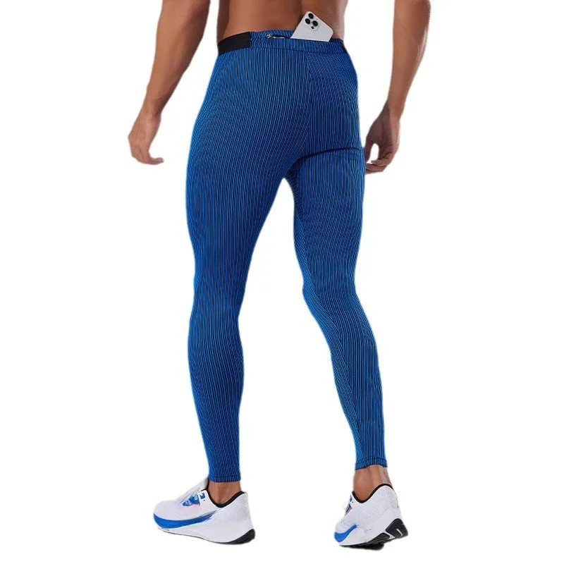 Pantalones de chándal para hombre, mallas ajustadas de secado rápido para correr, trotar, bolsillos para hombre, pantalones de entrenamiento de pista y campo para Fitness, ropa deportiva para gimnasio