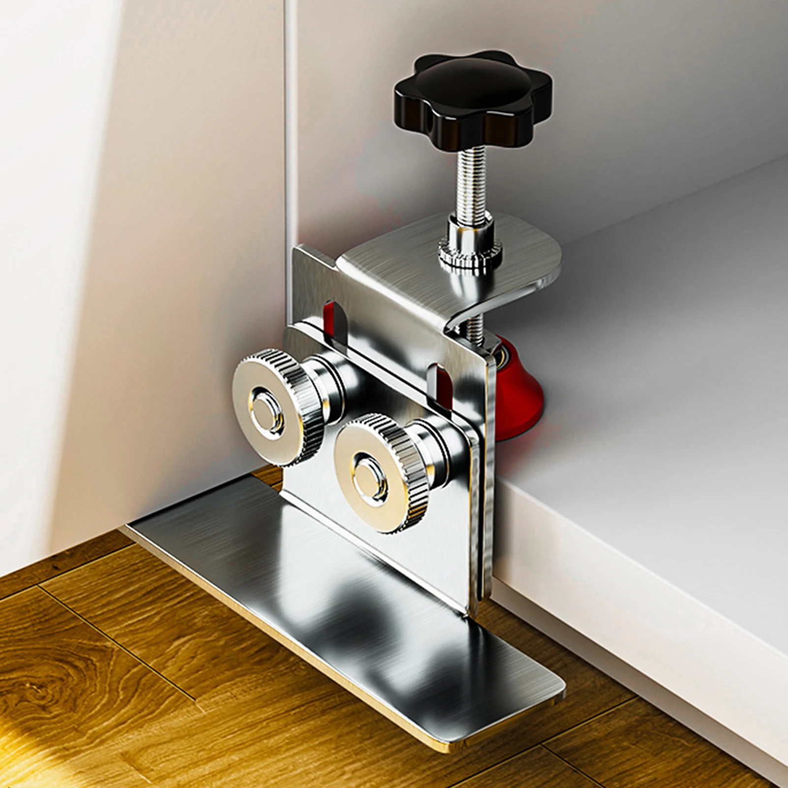 Cabinet Door Installation Clamp with Quick Adjustments and Optimal Positioning Suitable for Various Board Thicknesses