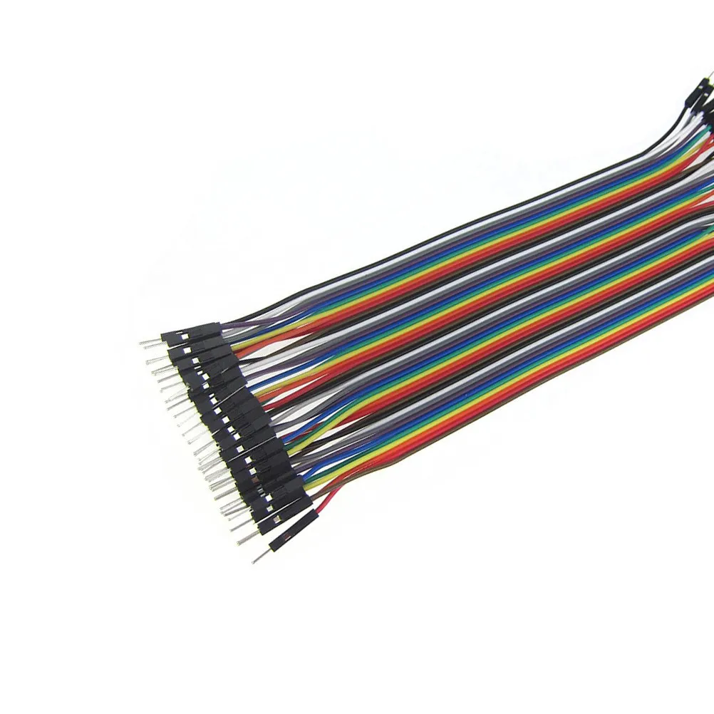 

40Pcs 20Cm 2.54mm Male to Male Jumper Cables Compatible with Breadboard Development Boards Easy