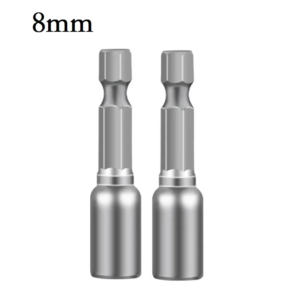 2 SZTUK Magnetyczny nasadka do nakrętek 6 7 8 9 10 11 12 13 Mm 1/4 cala Trzpień sześciokątny do wiertarek elektrycznych Śrubokręt Narzędzia ręczne Akcesoria