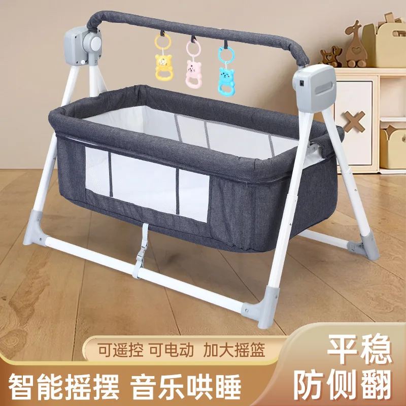 

Детская многофункциональная электрическая колыбель, качающаяся кровать, кресло-качалка, интеллектуальное успокаивающее устройство для новорожденных, успокаивающий инструмент для детей