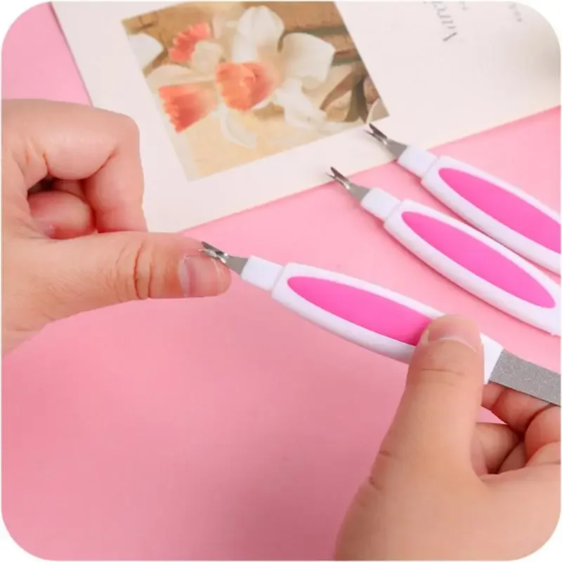 Professional Nail File Durable Subject Chafe Art Tool Stainless Steel Metal Nail File Nail File Double-end Design