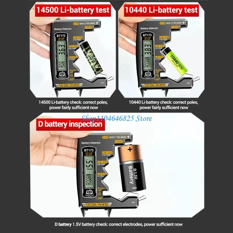 Multiple Purpose Battery Checker Tool Features Double Readout Display Pocket Size
