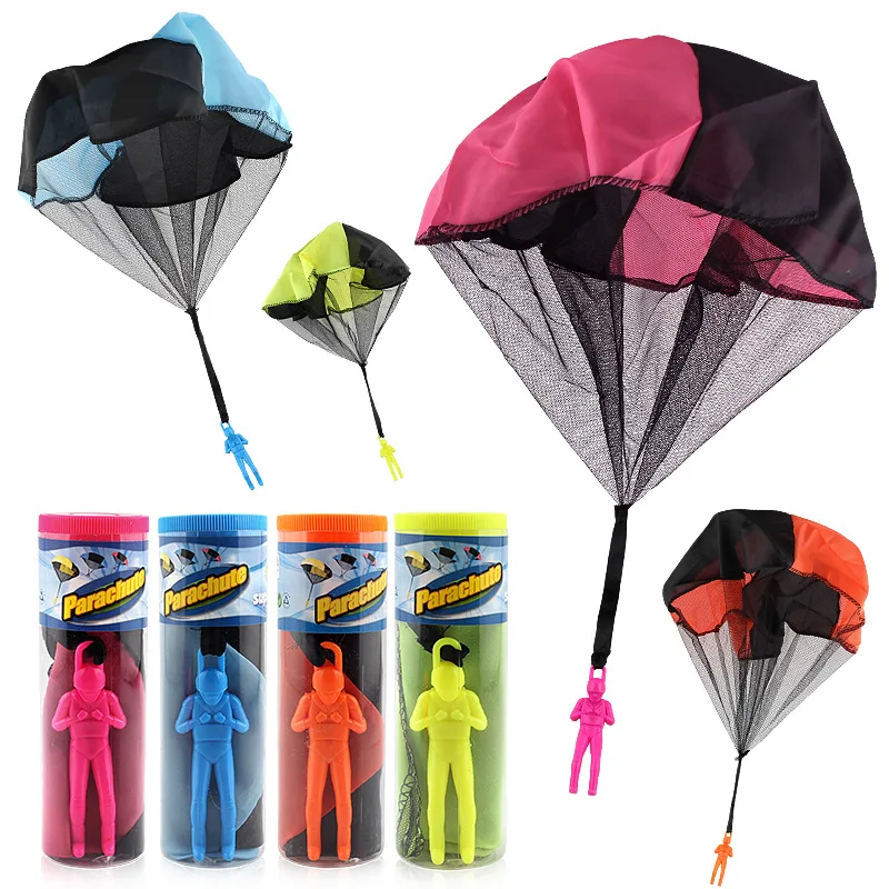 Children\'s Hand Throwing Parachute Toy Soldier Parachute Outdoor Square Toy  Mini Parachute