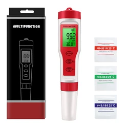 4 in 1 TDS/EC/PH/Temp Household Drinking Water High-precision PH Testing Pen Conductivity Measurement Water Quality Instrument