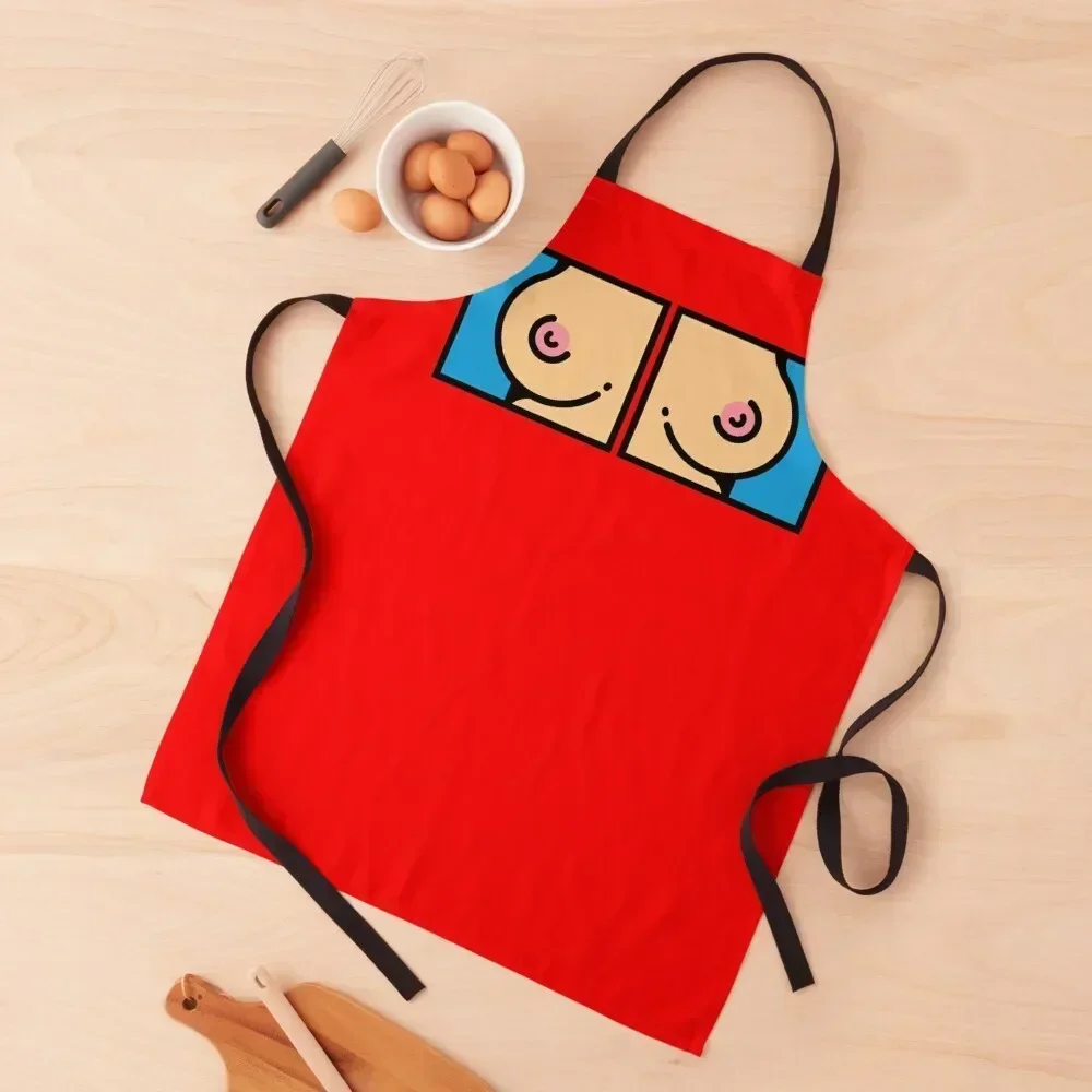 

BREASTS Apron Art Woman Kitchen kindergarten teacher For Nail Stylist Apron