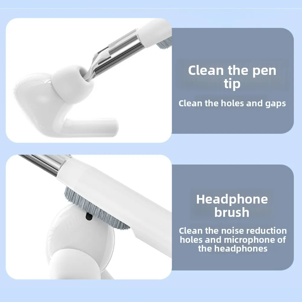 Wrist Pad Computer Cleaning Tools 22 in 1 Soft Foam Keyboard Cleaner Kit Brush Multipurpose Earphone Clean Brush Set