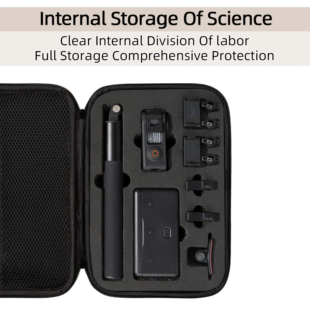 Portable Storage Bag For Osmo Action 4 Portable Waterproof Handbag Carrying Case For DJI Action 3 Sports Camera Accessories