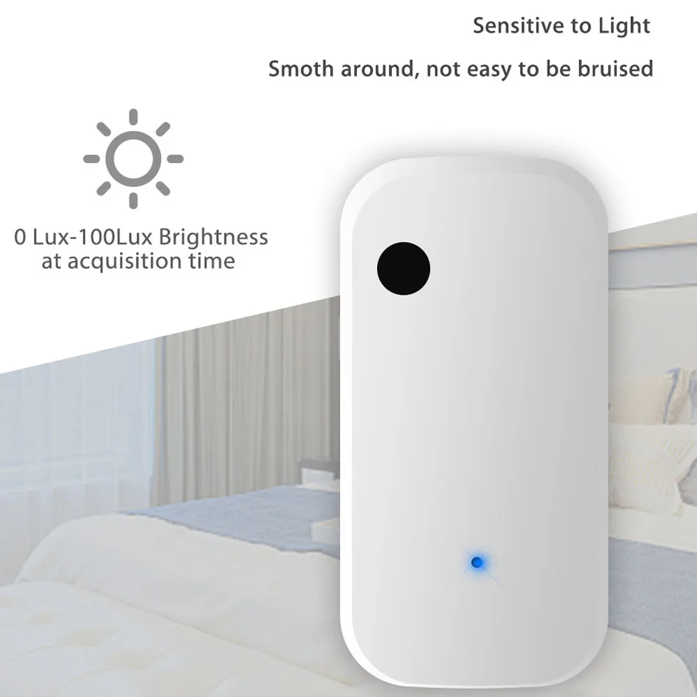 Tuya ZigBee WiFi Light Sensor Intelligent Home Illumination Sensor Linkage Control Brightness Sensor Work with Tuya Device