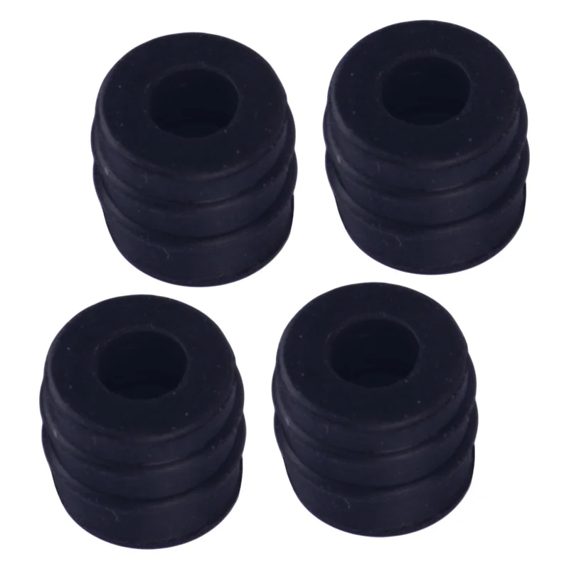 4Pcs Carburetor Tee Gasket Seal Fit for Suzuki RF600R RF900R GS500E GS500ET GSF400 Black Rubber