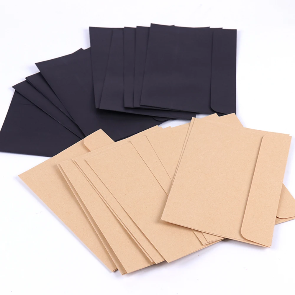 

Vintage Retro Stationary Black Red European Style Invitation Paper Envelopes Envelopes Letter Supplies Gift Card Envelope