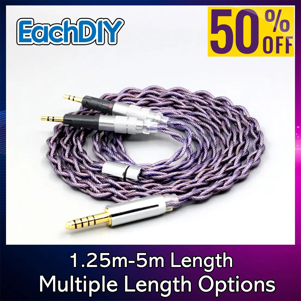 Headphone 7N OCC Earphone Cable 140 cores Litz For Audio-Technica ATH-R70X Type2 1.8mm 8029