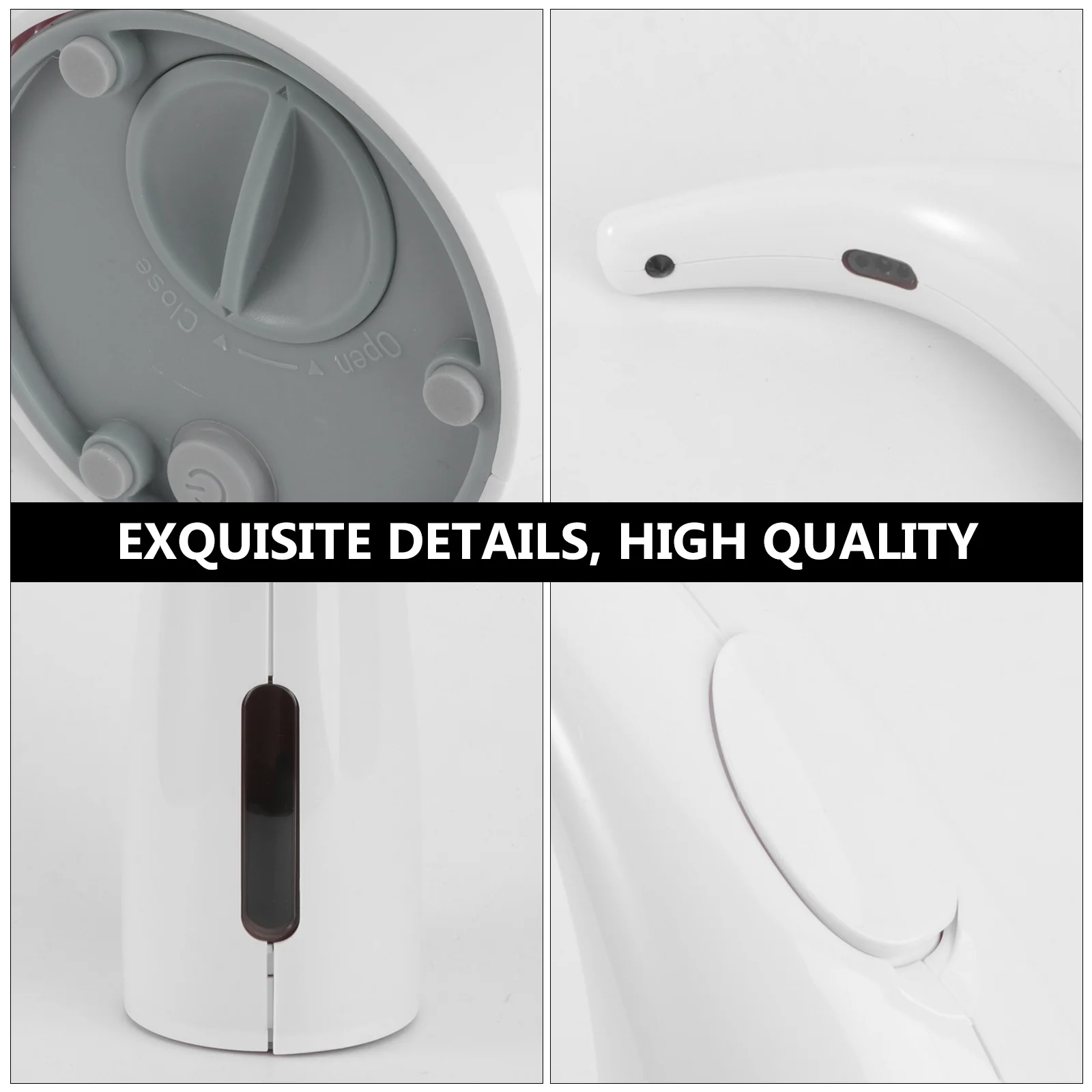 

White Touchless Soap Dispenser Automatic Motion Sensor Abs Material Hand Free Liquid Soap For Kitchen Bathroom