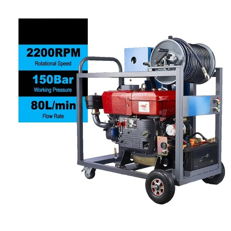 Sewer Line Cleaning Equipment Industrial Pipeline Unclogging Machine With Replaceable Cutter Head For Factory Use