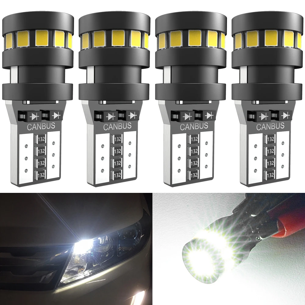 4x W5W LED T10 LED Bulbs Car Lights 12V For Opel Astra H J G Corsa D C Insignia Vectra B Zafira Mokka Meriva Vivaro Antara Omega