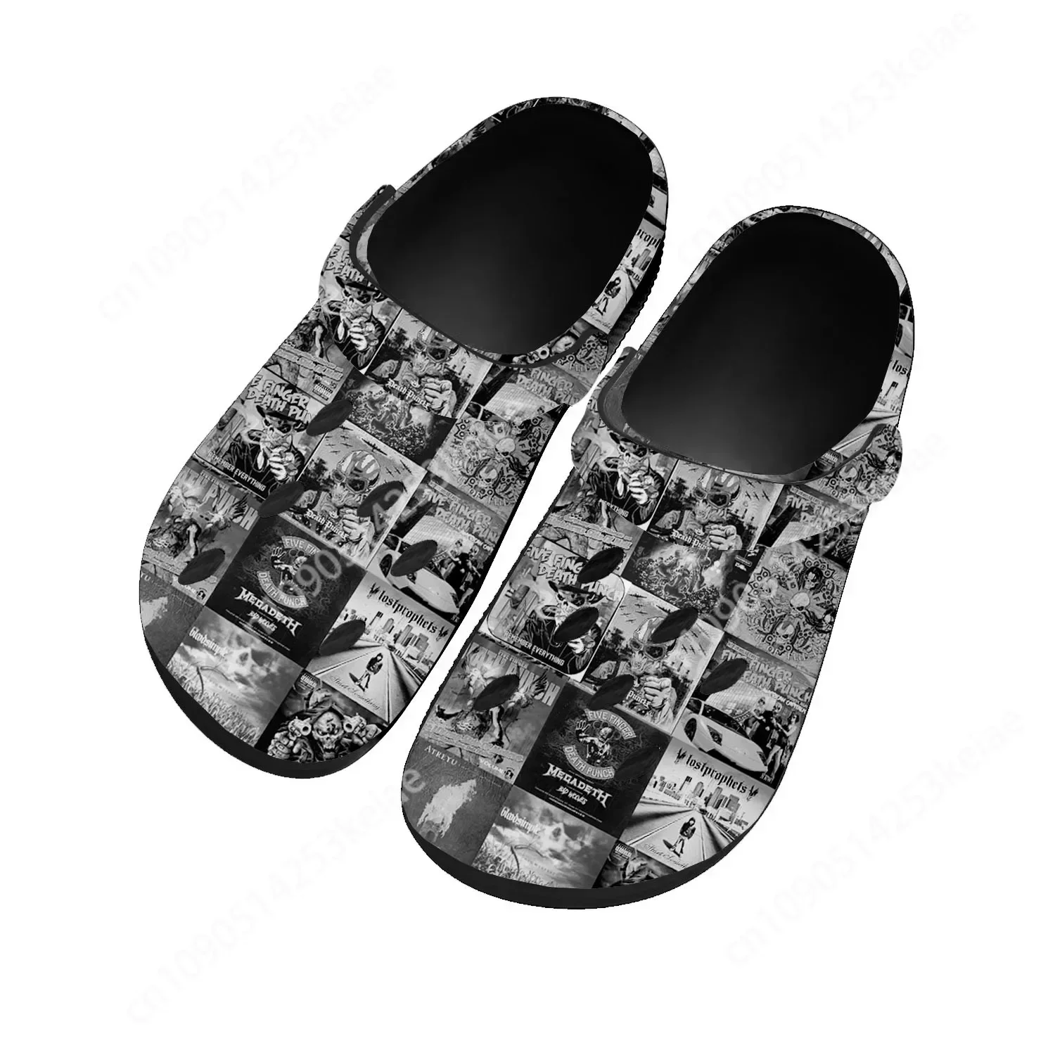 Five Finger Death Punch Pop Home Clogs Custom Water Shoes Mens Womens Teenager Shoe Garden Clog Breathable Beach Hole Slippers