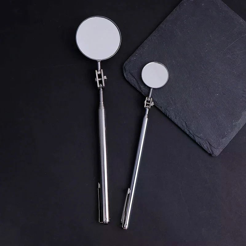 Portable 30/50MM Car Angle Observation Pen Car Telescopic Detection Lens Inspection Round Mirrorcar Inspection Mirror