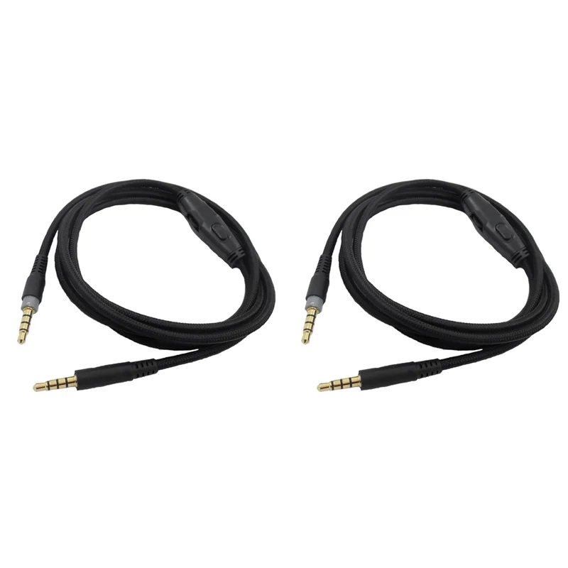 A37T-2X для наушников Hyperx Cloud Alpha/-Hyperx Cloud Core Flight с регулятором громкости, кабель для наушников с контролем звука