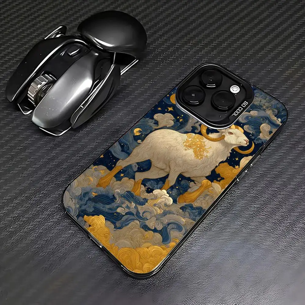 

Sheep and the Moon Phone Case case for iPhone17 16 15 14 13 12 11 Pro/ Max/Plus shock-proof rear cover anti-fingerprint