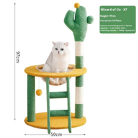 Cactus cat climbing frame, cat nest, cat tree, cat frame spacecraft, large cat toys, cat jumping platform, pet nest, cat villa