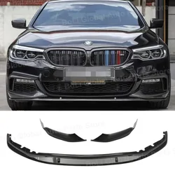 For BMW G30 G31 5 Series M-Tech M Sport 2017 2018 2019 2020 Gloss Black Car Front Bumper Spoiler Lip Lower Splitter 