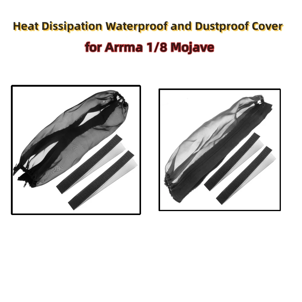 Heat Dissipation Waterproof and Dustproof Cover for Arrma 1/8 Mojave RC Car Upgraded Parts