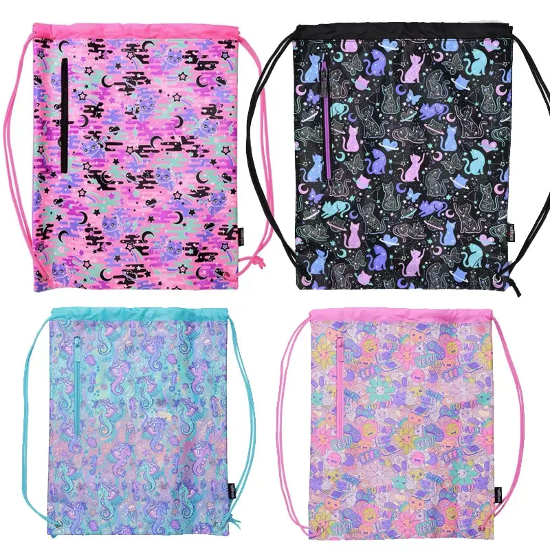 In Stock Smiggle Children\'S Large Capacity Tutoring Bag Convenient Bundle Pocket Drawstring Bag Elementary School Storage Bag