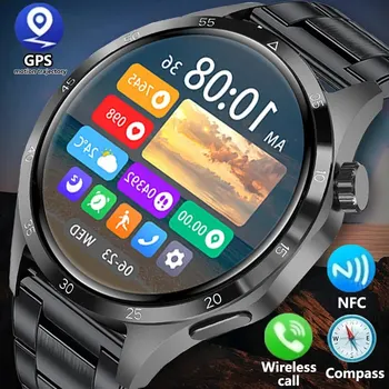 Huawei GT4 Pro+ Smart Watch for Men 2024 Watch AMOLED HD Screen Bluetooth Call IP68 Waterproof GPS NFC Heart Rate Smartwatch