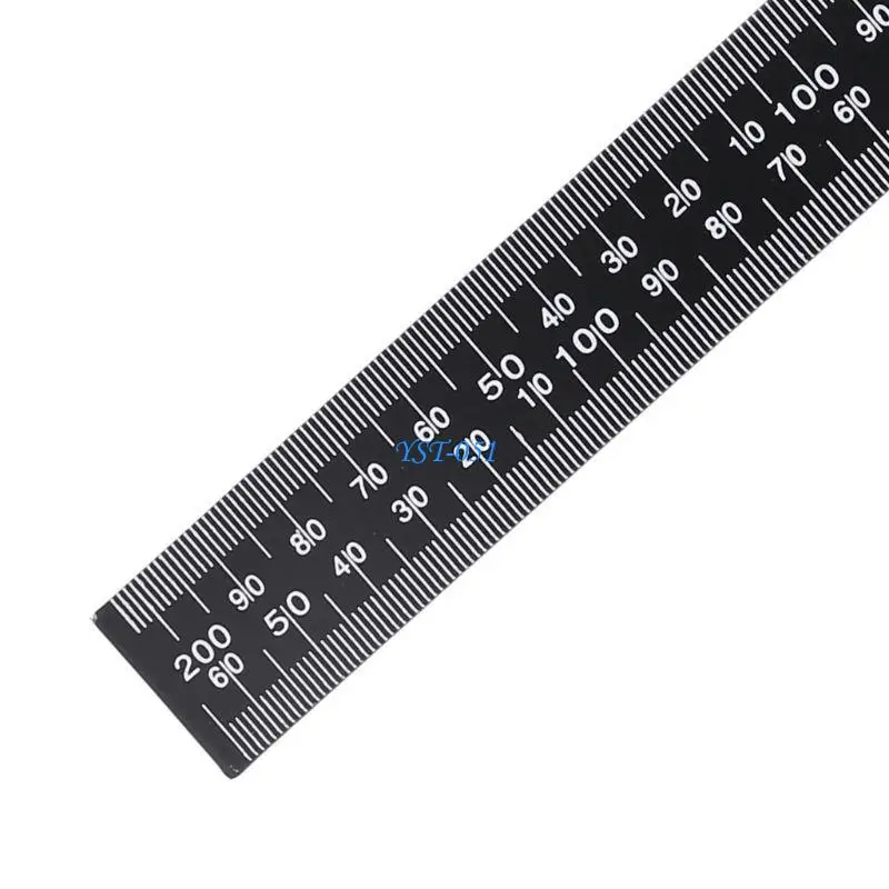

E15A Professional Metal L-Square Patchwork Ruler for Tailor Garment Pattern Making Craft inch & metric 20X30cm Ruler