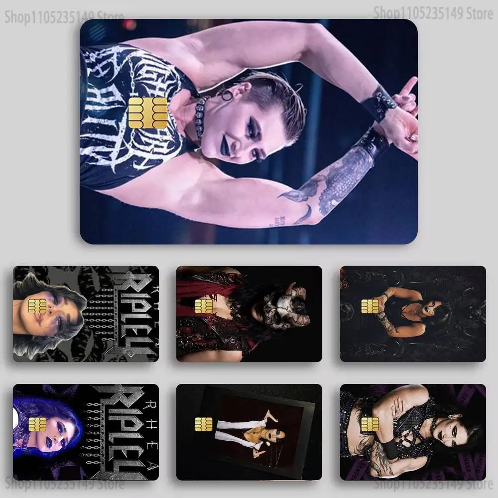 

Rhea Ripley Sticker Film Tape Skin for Credit Card Debit Card Cartoon Waterproof Stickers Small Chip