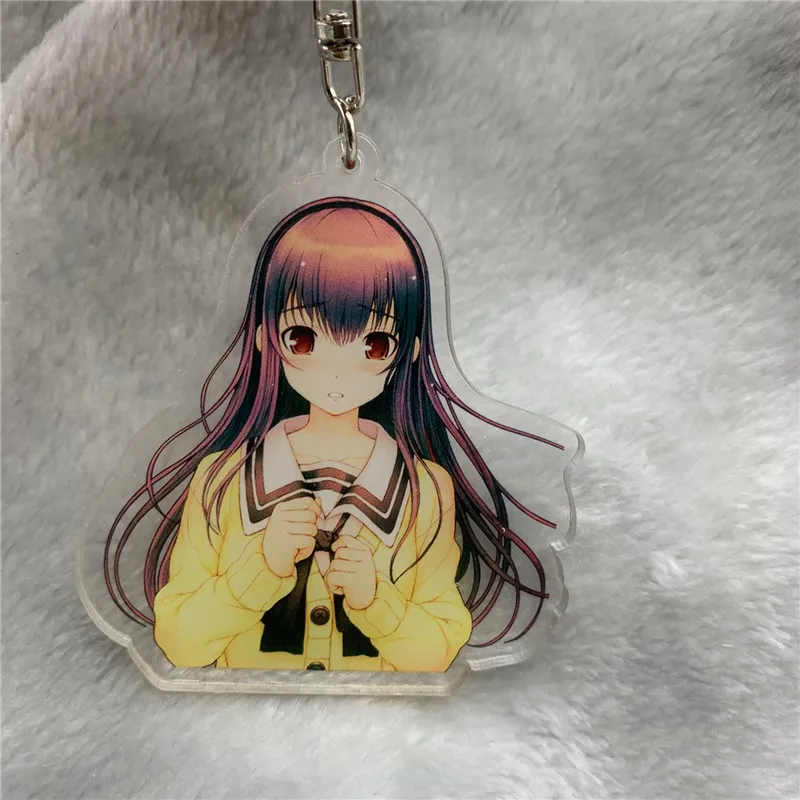 You and me and her Anime Keychain YOU and ME and HER: A Love Story Sone Miyuki Muko Aoi Acrylic Keyring strap Figure