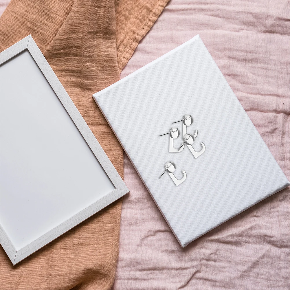 

60Pcs Push Pin Hooks Metal Thumb Tacks for Wall Decoration Photo Hanging Bulletin Board Cork Board Multi-Function Pushpins