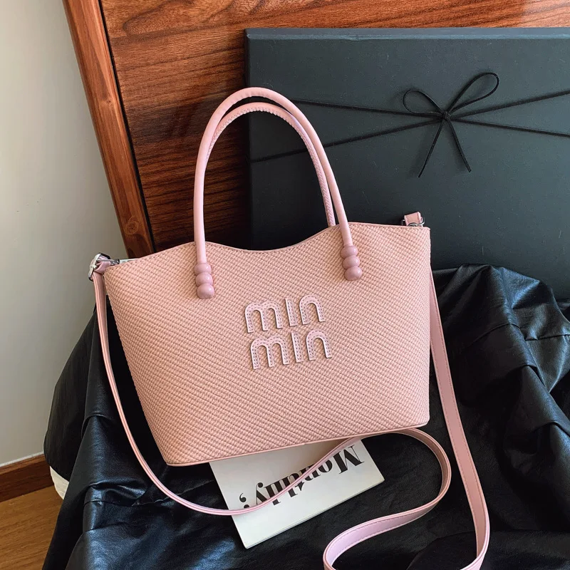 

2025 New Luxury Bucket Bag for Women Large Capacity Shoulder Bag with Top Handle, Designer Crossbody Purse for Style Tote Bag