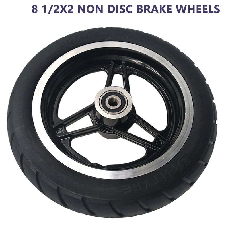 Wear Resistant 8.5 Inch 8 1/2x2 Solid Tire with Wheel Hub for Xiaomi Mijia M365 Electric Scooter Replacement