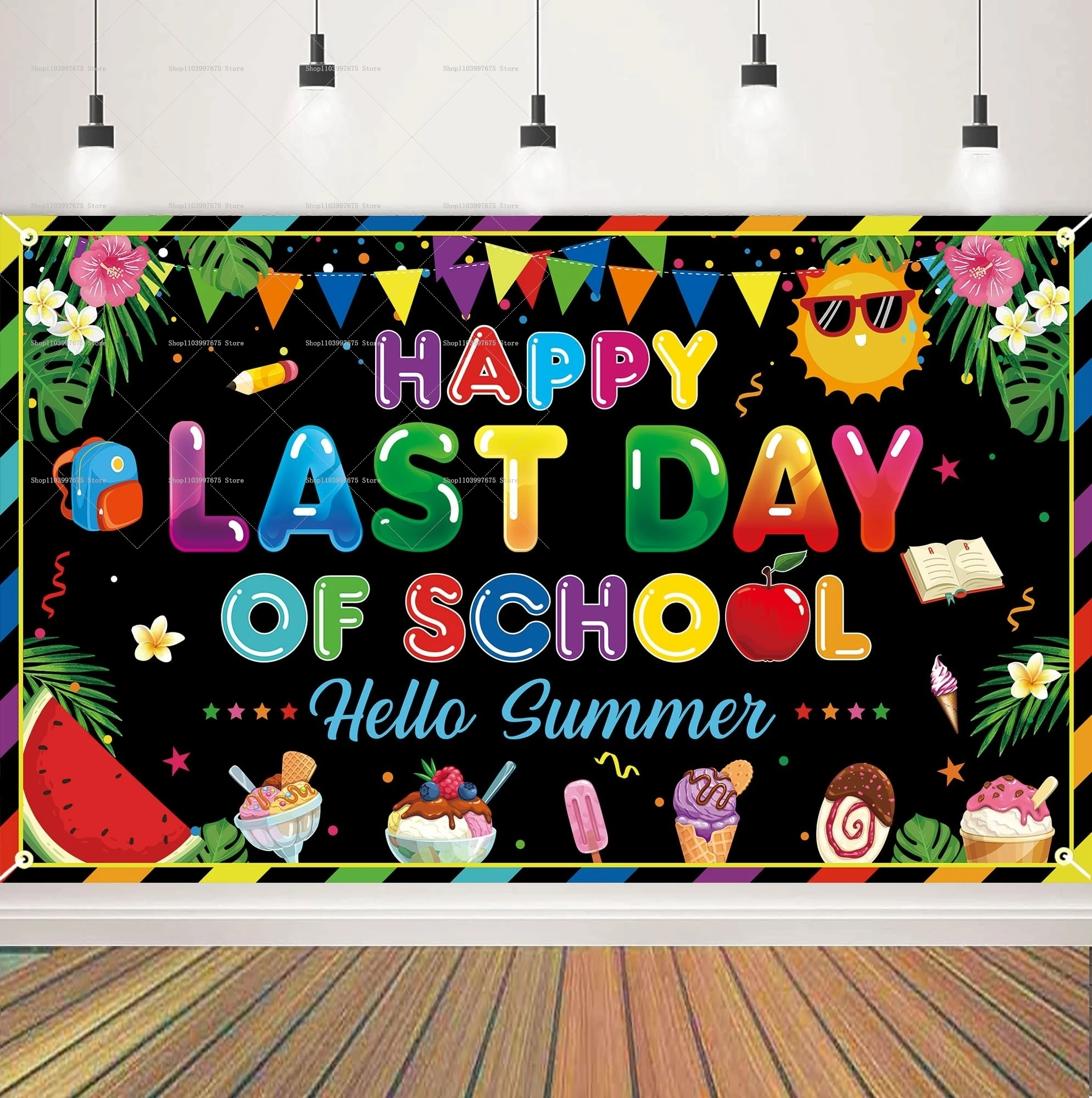 Gelukkige laatste schooldag ac - Summer Clothing Banner recensie en prijs