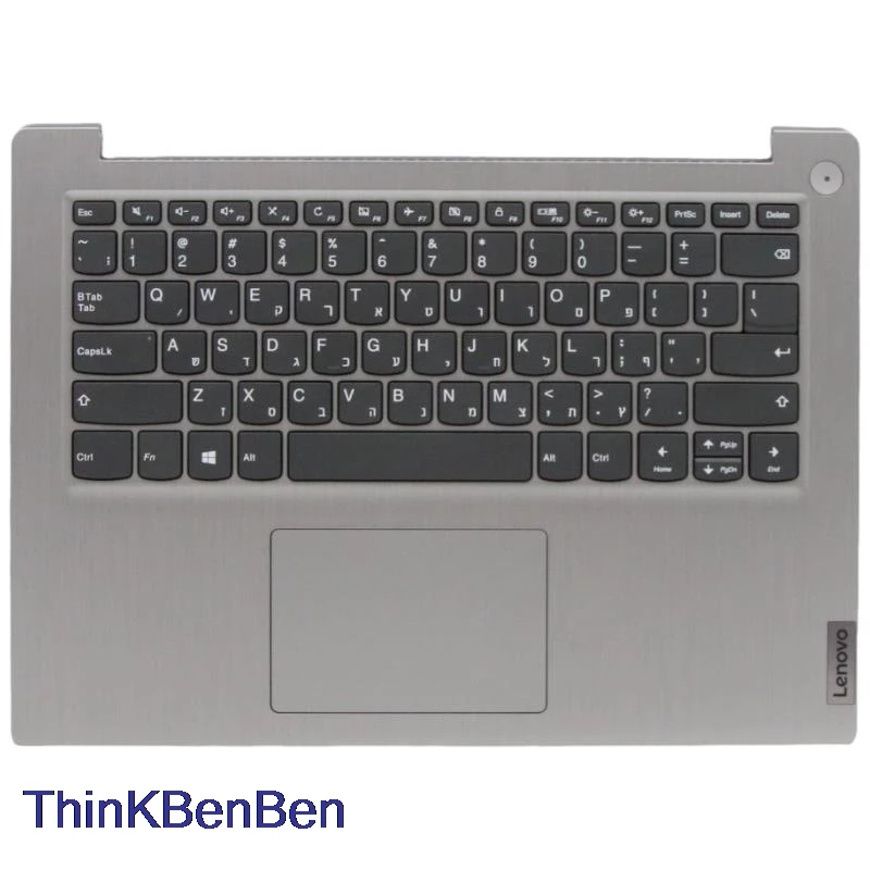 HB ebraico grigio tastiera custodia superiore Palmrest Shell Cover per Lenovo Ideapad 3 14 14ADA IIL 14ARE 14IGL 14IML 14ITL 05 5 cb0x56601