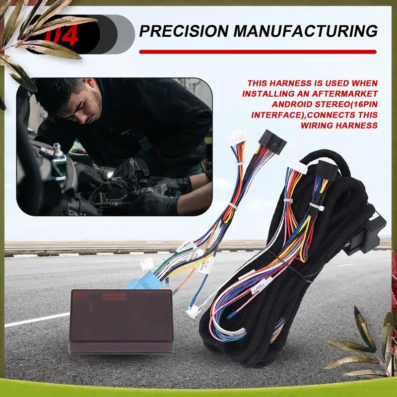 

Portable Car 16Pin 6-Meter Extended Wiring Harness Cable With Canbus For-BMW E39(01-04)/E53(01-05) Install Android Stereo Player