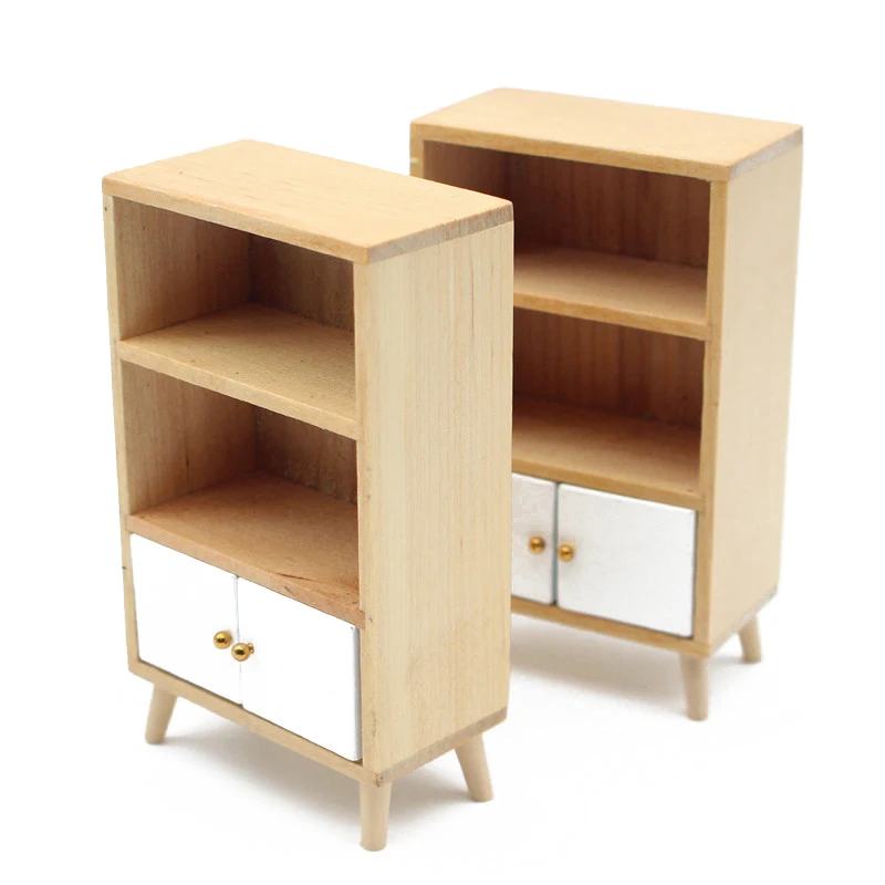 

Xm1pc новое дерево высокого качества 1:12 кукольный домик миниатюрный шкаф-витрина ресторан книжная полка мебель декор аксессуары